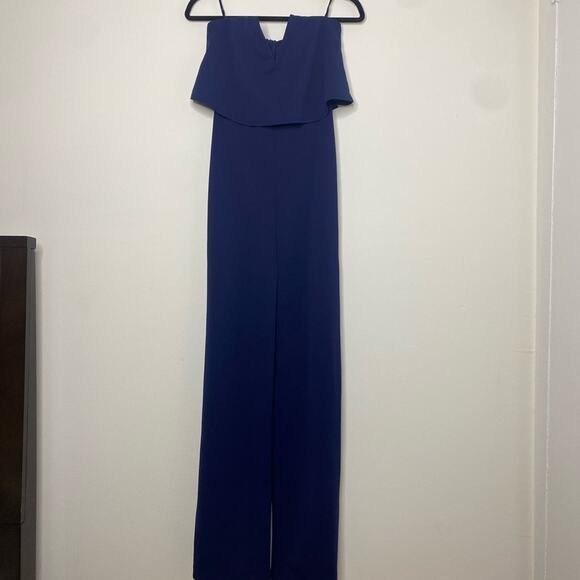 Lulus Power of Love Navy Blue Strapless Jumpsuit - Size Small - Picture 11 of 16